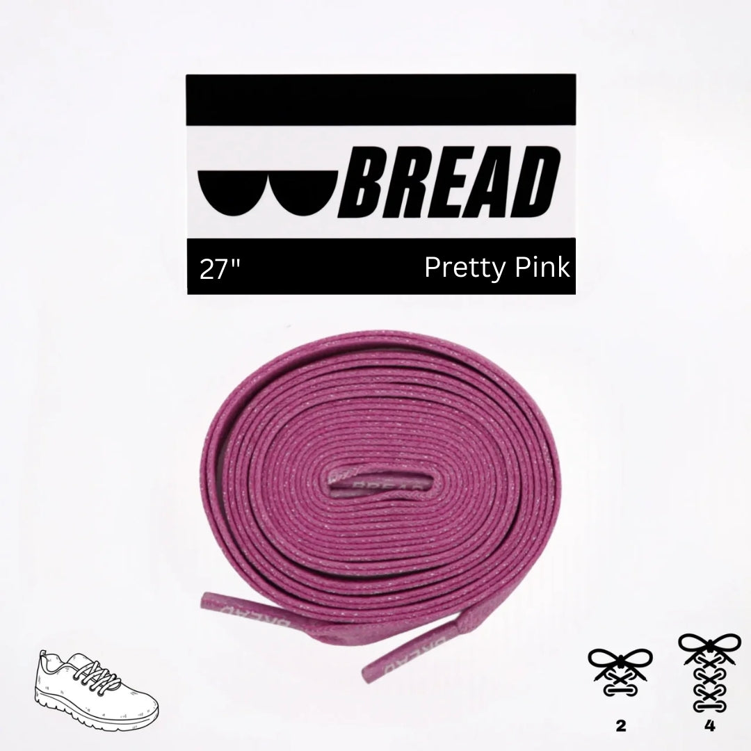 Pretty Pink Shoe Laces from Bread