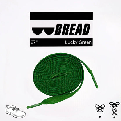 Lucky Green Shoe Laces from Bread