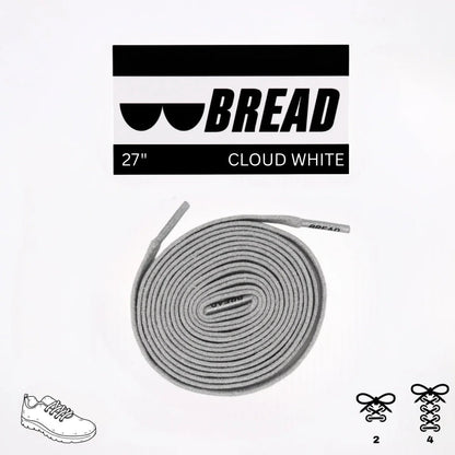 Cloud White Shoe Laces from Bread