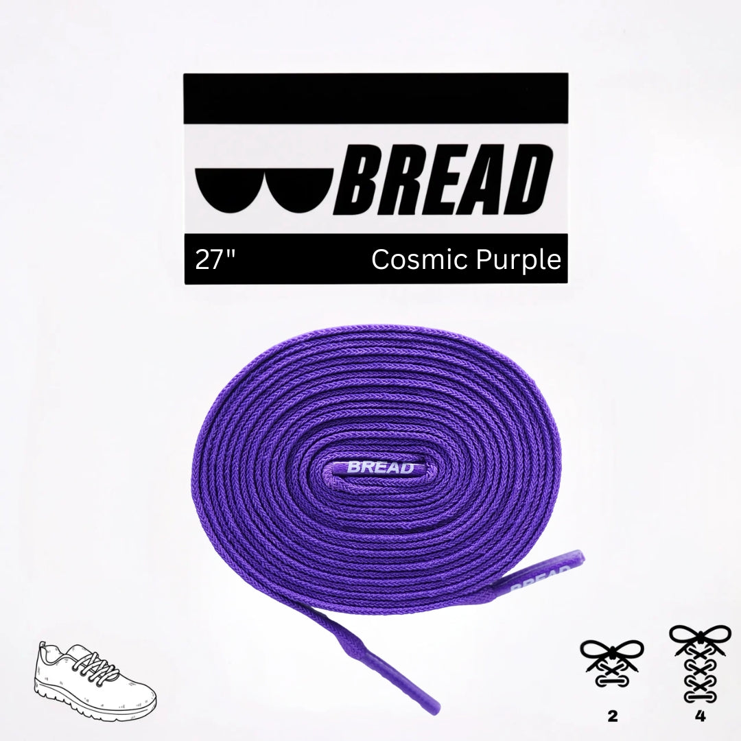Cosmic Purple Shoe Laces from Bread
