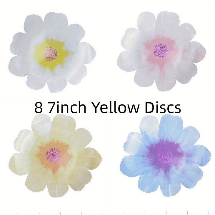 Flower Shaped Disposable Paper Party Plates