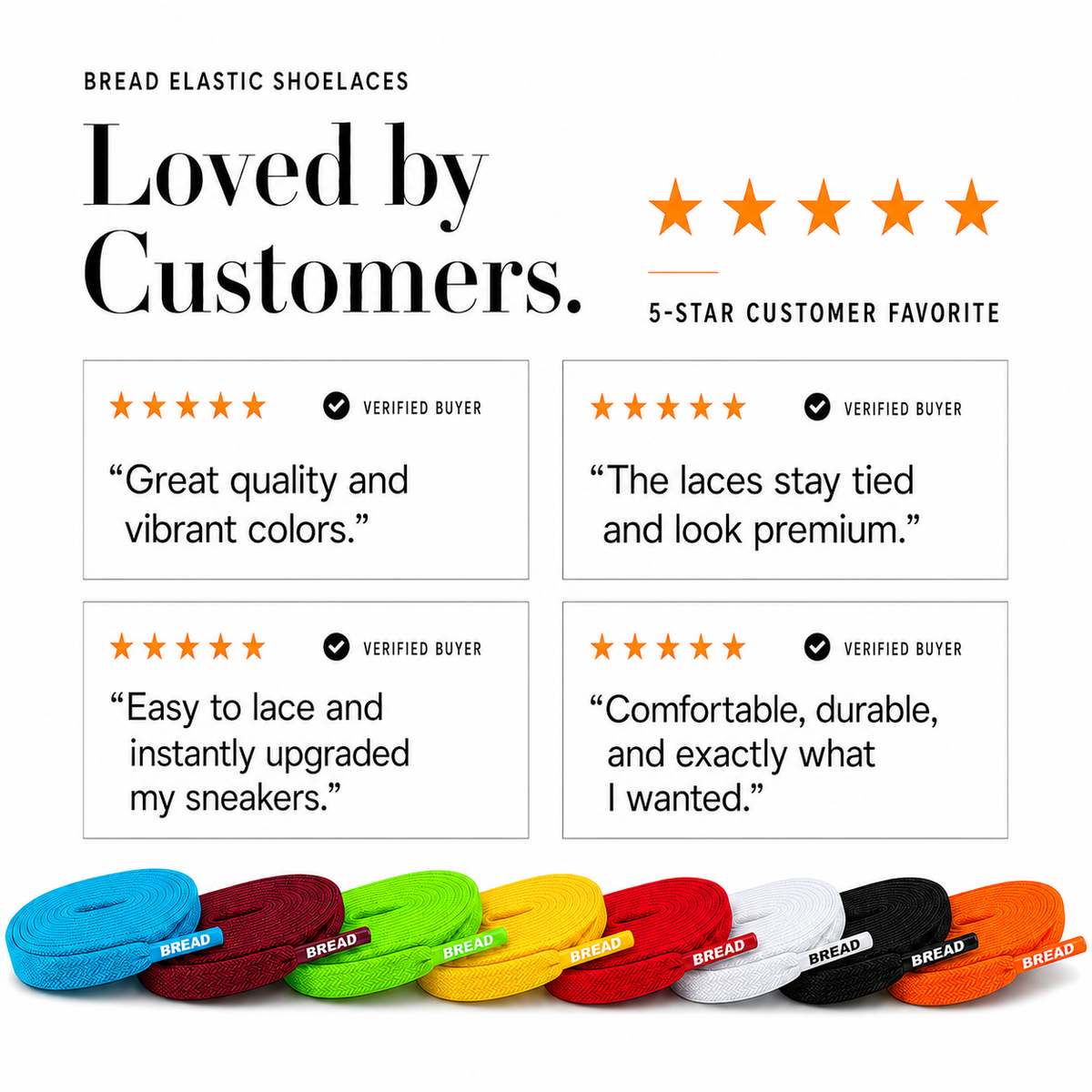 Cloud White Shoe Laces from Bread