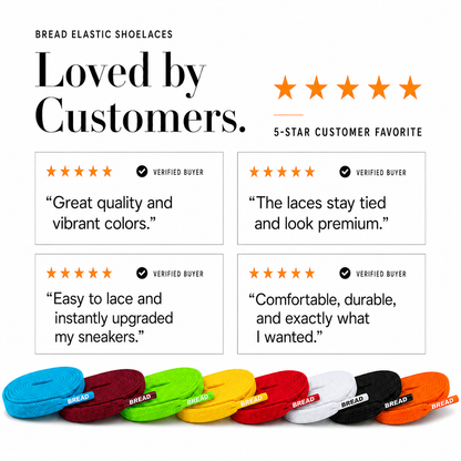 Bold Red Shoe Laces from Bread