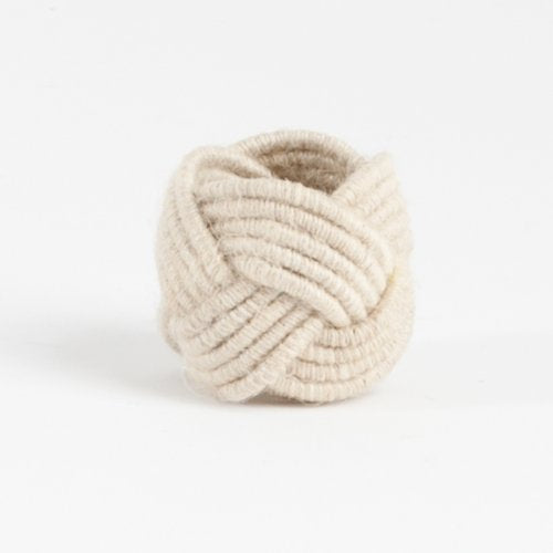 a jute napkin ring