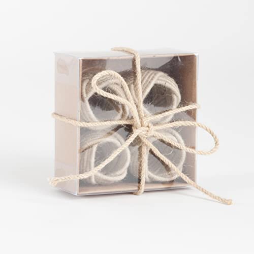 boexed set of 4 napkin rings