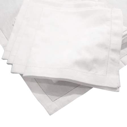 Fennco Styles Hemstitch Border Linen-Cotton Table Linens