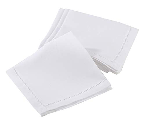 Fennco Styles Hemstitch Border Linen-Cotton Table Linens