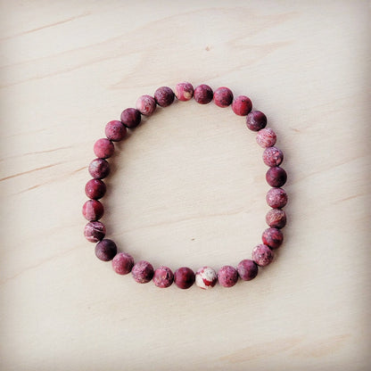 Pink Agate Beaded Stretch Bracelet – A Symbol of Love, Compassion & Gentle Strength