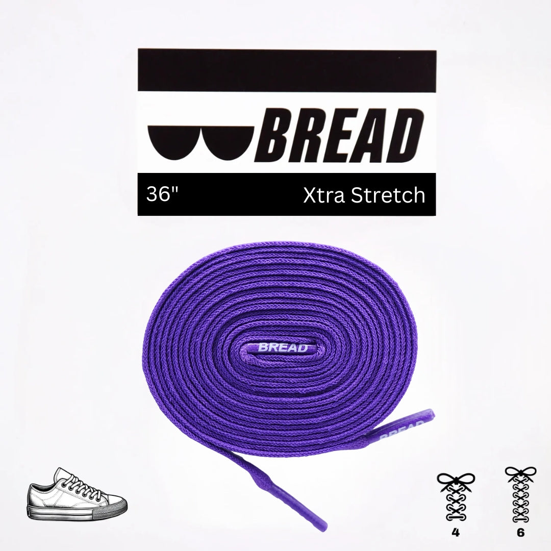 Cosmic Purple Shoe Laces from Bread