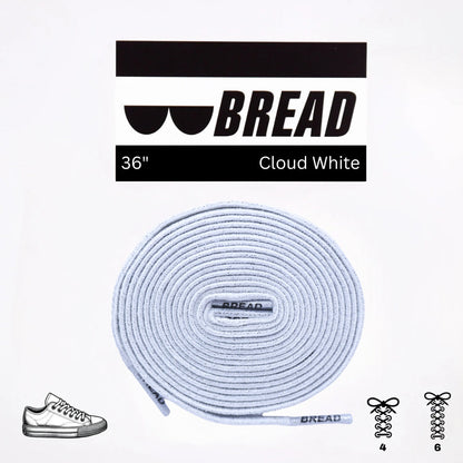 Cloud White Shoe Laces from Bread