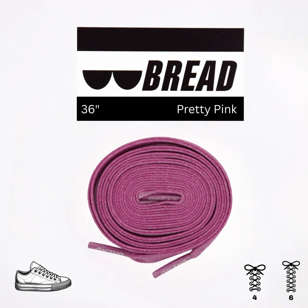 Pretty Pink Shoe Laces from Bread