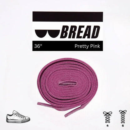 Pretty Pink Shoe Laces from Bread