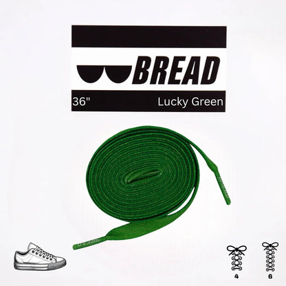 Lucky Green Shoe Laces from Bread