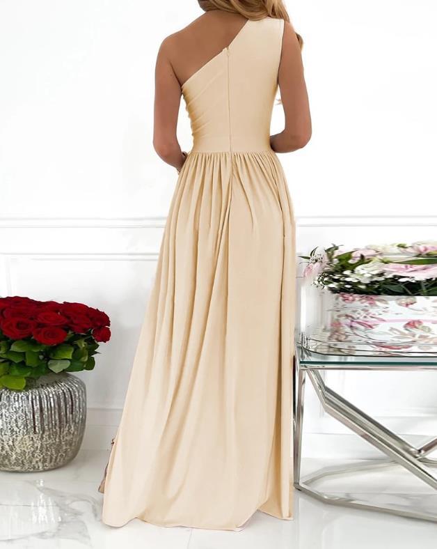 One Shoulder Asymmetrical Cocktail Dress