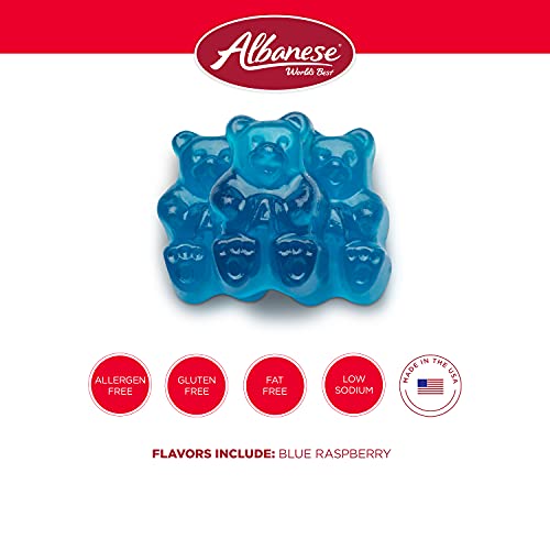 Albanese World's Best 12 Flavor Gummi Bears, 5lbs of Candy, Soft & Chewy Candy Snack, Fruity Flavor Assortment