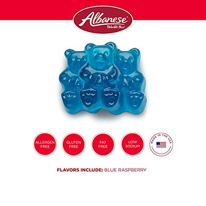 Albanese World's Best 12 Flavor Gummi Bears, 5lbs of Candy, Soft & Chewy Candy Snack, Fruity Flavor Assortment