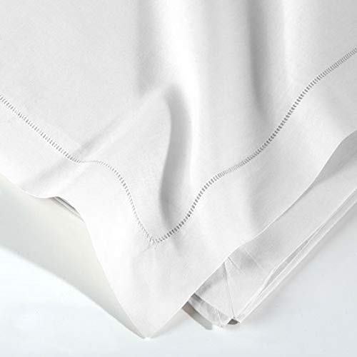 Fennco Styles Hemstitch Border Linen-Cotton Table Linens