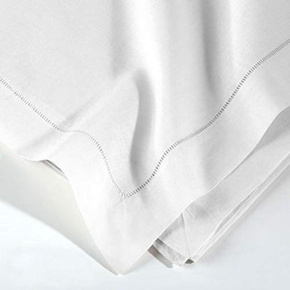 Fennco Styles Hemstitch Border Linen-Cotton Table Linens