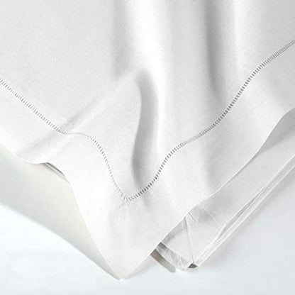 Fennco Styles Hemstitch Border Linen-Cotton Table Linens