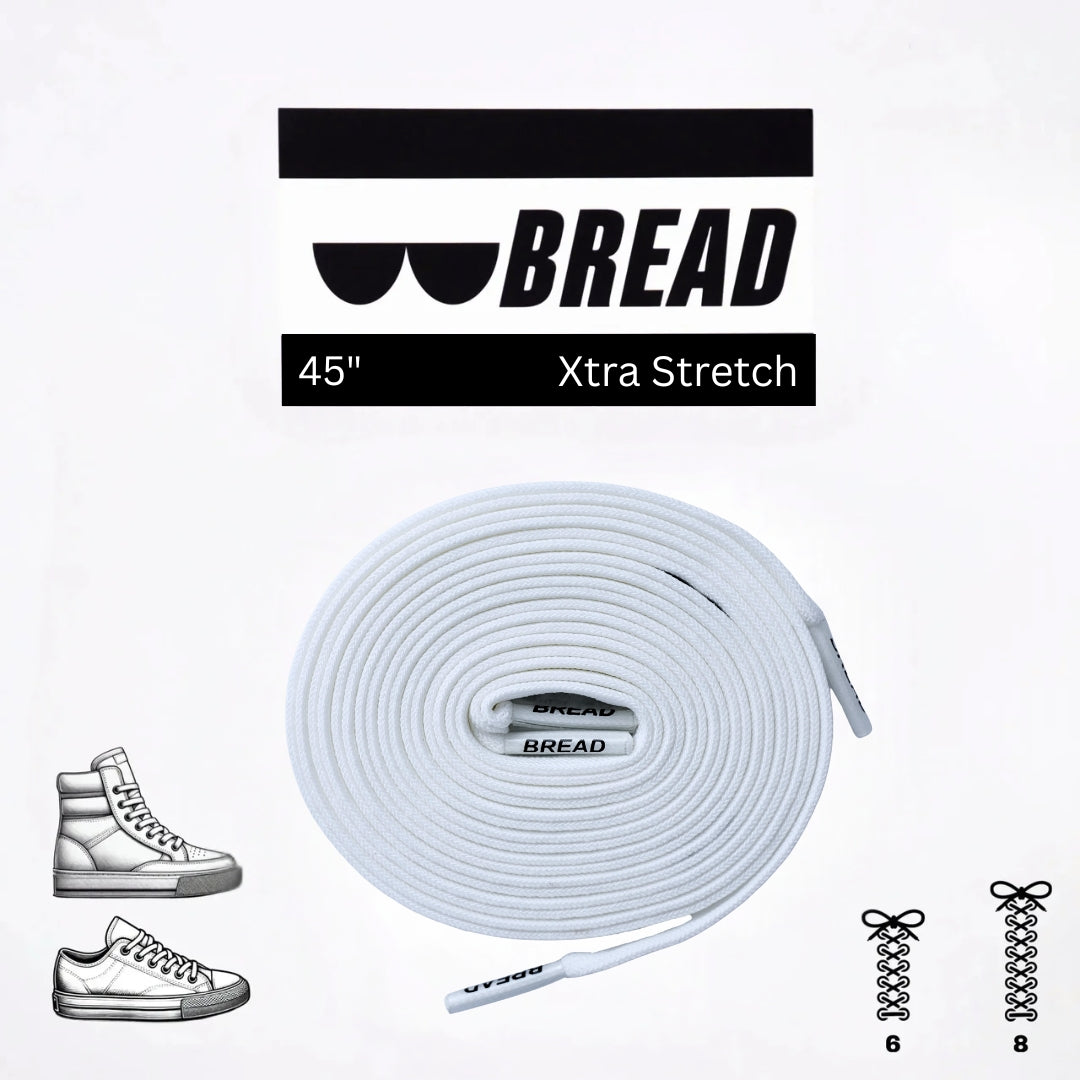Cloud White Shoe Laces from Bread
