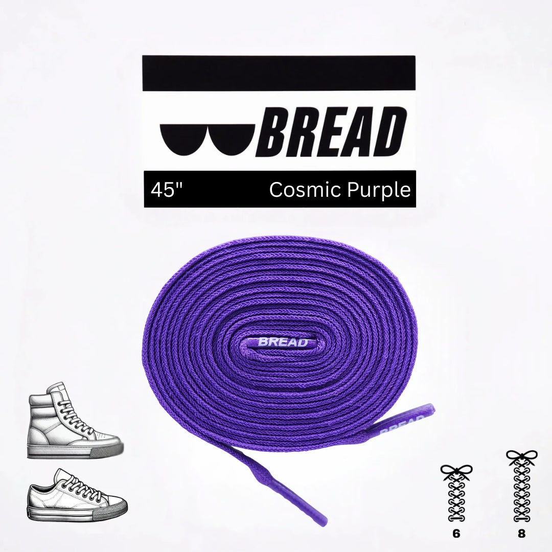 Cosmic Purple Shoe Laces from Bread