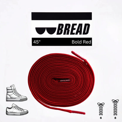 Bold Red Shoe Laces from Bread