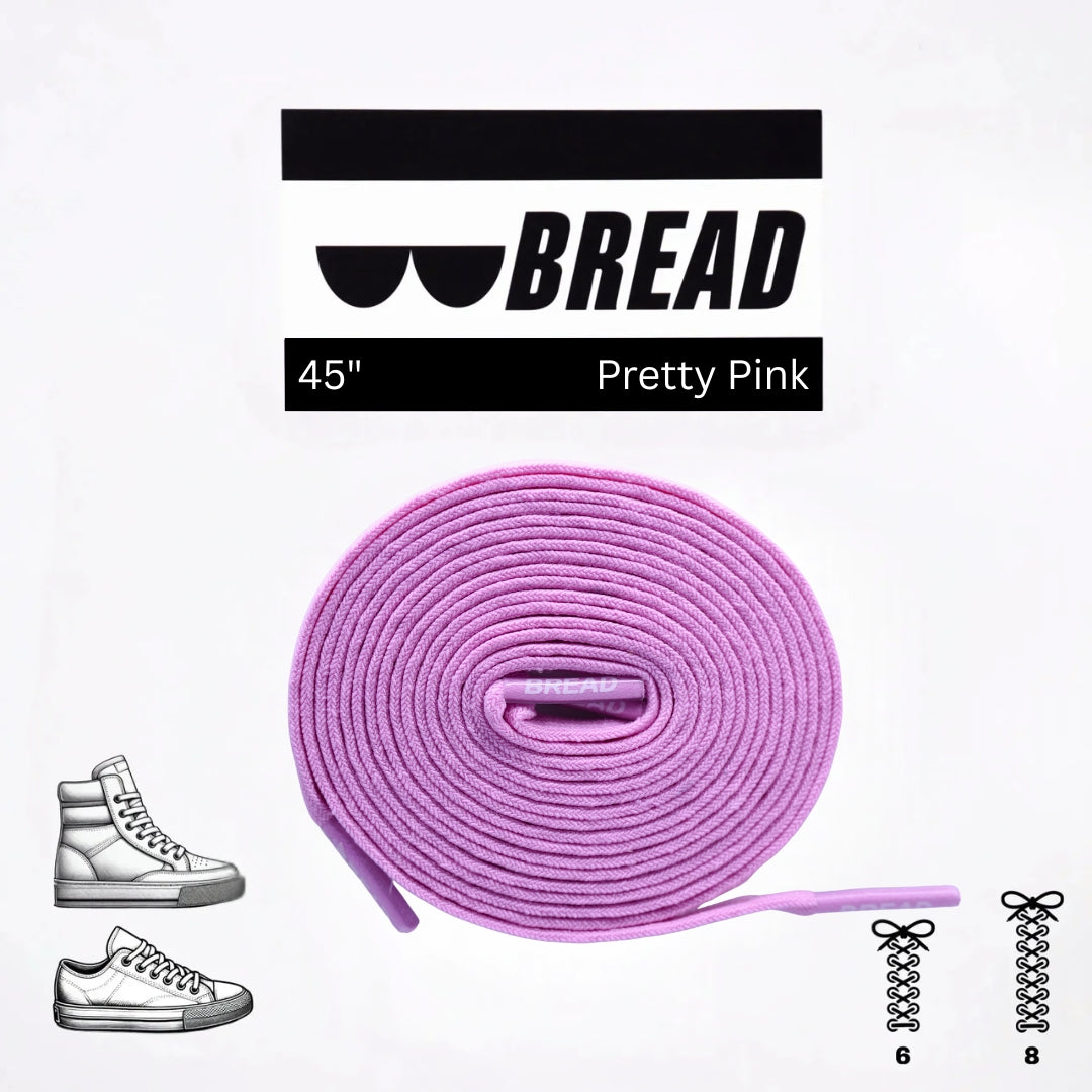 Pretty Pink Shoe Laces from Bread