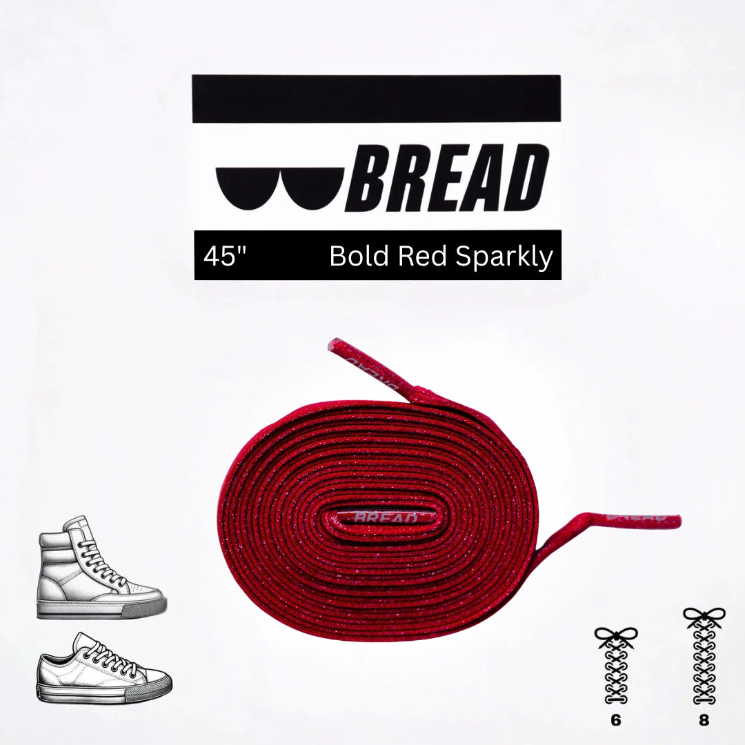 Bold Red Shoe Laces from Bread