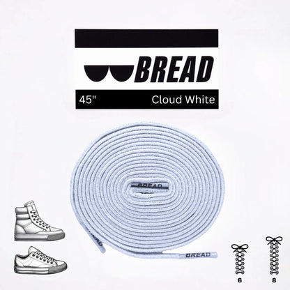 Cloud White Shoe Laces from Bread