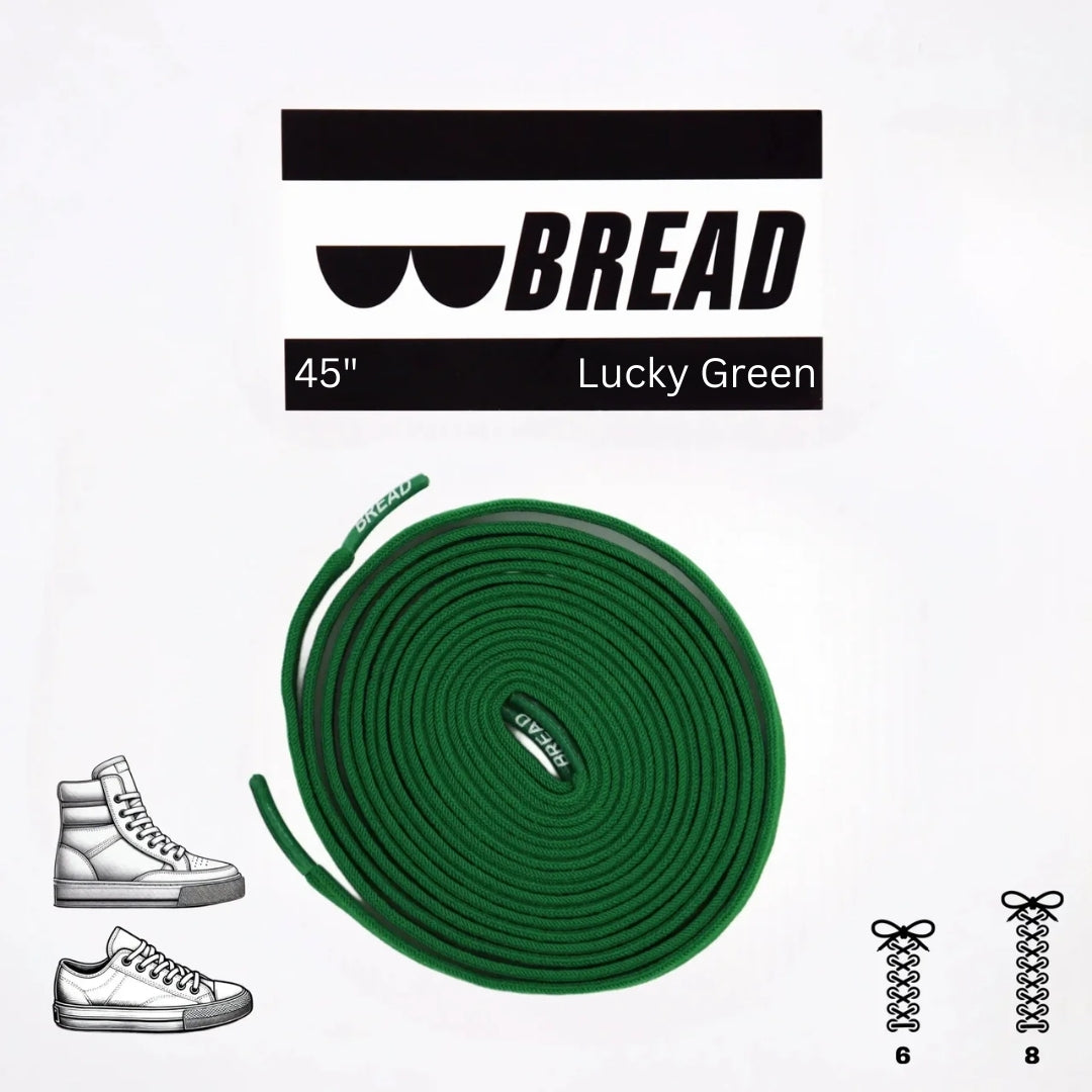 Lucky Green Shoe Laces from Bread