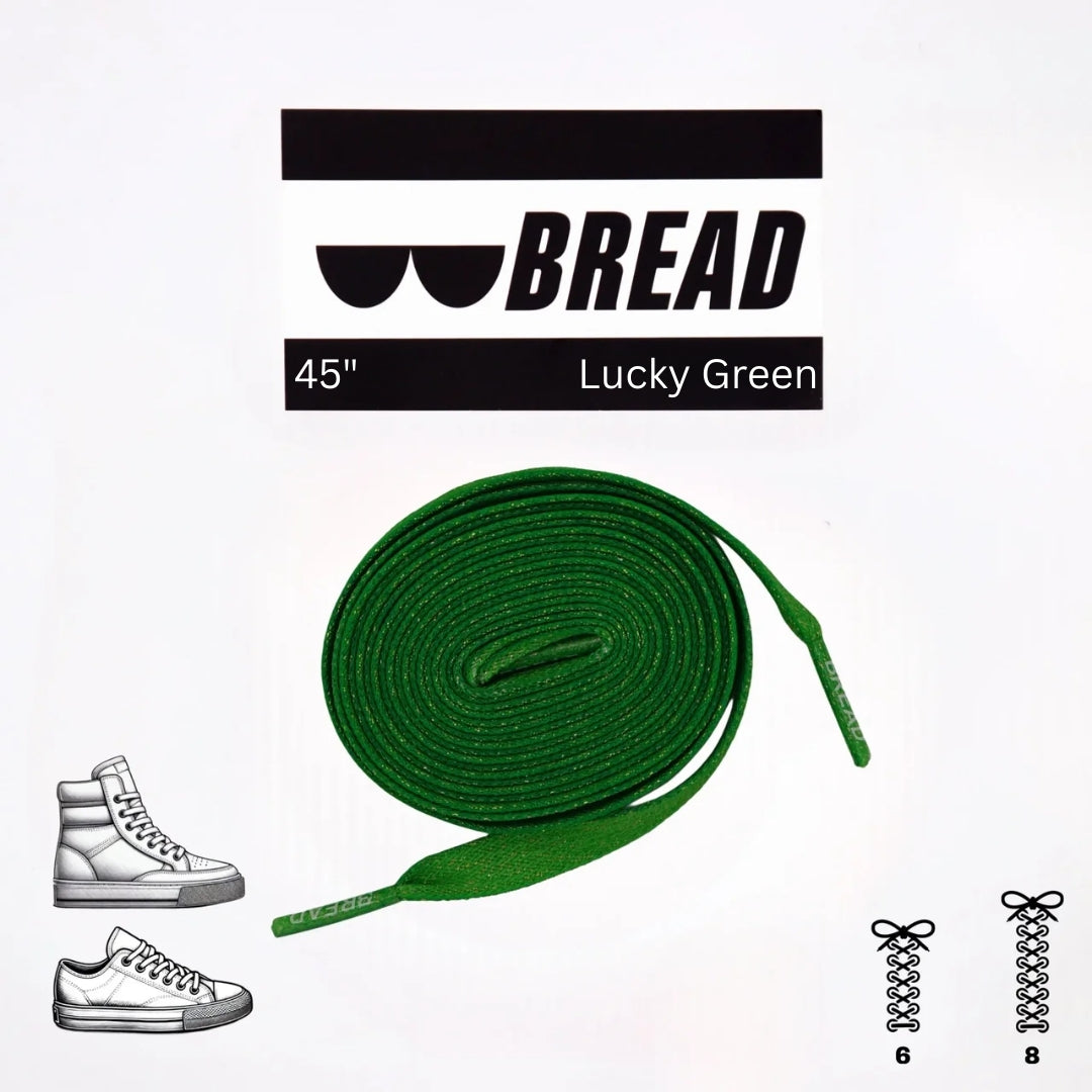Lucky Green Shoe Laces from Bread