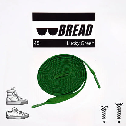 Lucky Green Shoe Laces from Bread