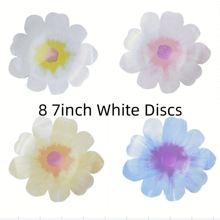 Flower Shaped Disposable Paper Party Plates