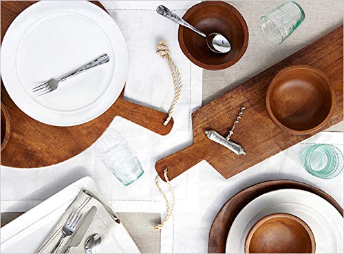 Fennco Styles Hemstitch Border Linen-Cotton Table Linens