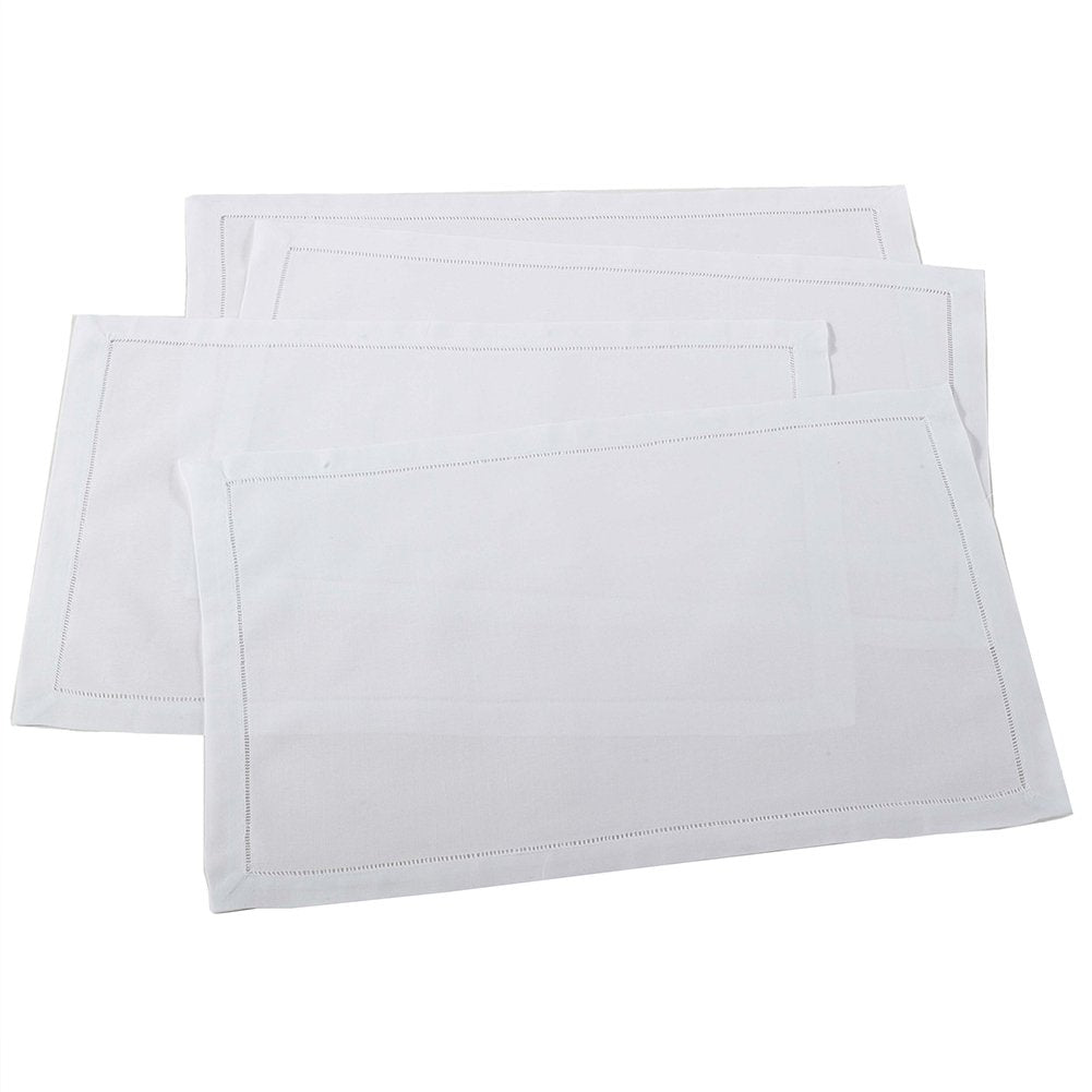 Fennco Styles Hemstitch Border Linen-Cotton Table Linens
