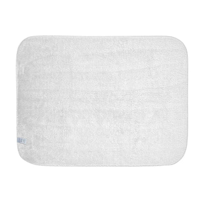 Gray bath mat on a white background