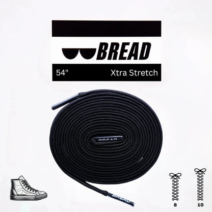 Shadow Black Shoe Laces from Bread