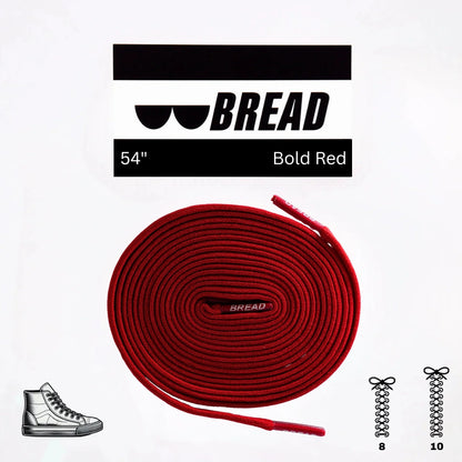 Bold Red Shoe Laces from Bread