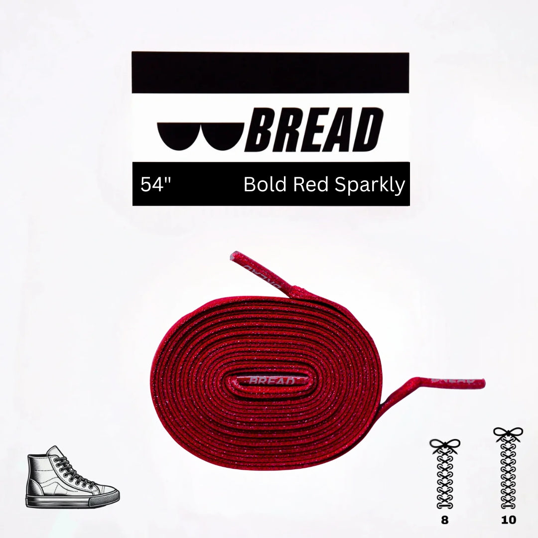 Bold Red Shoe Laces from Bread