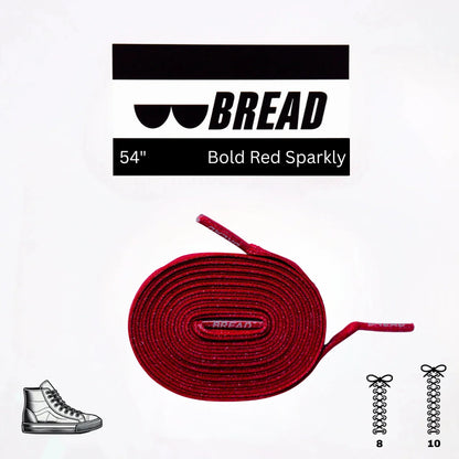 Bold Red Shoe Laces from Bread