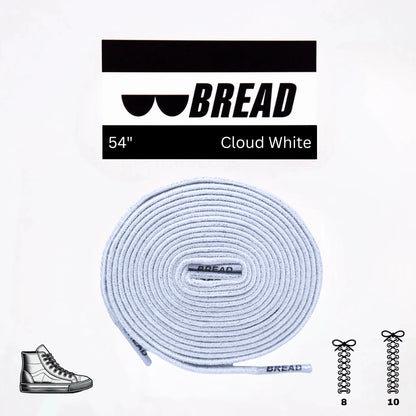 Cloud White Shoe Laces from Bread