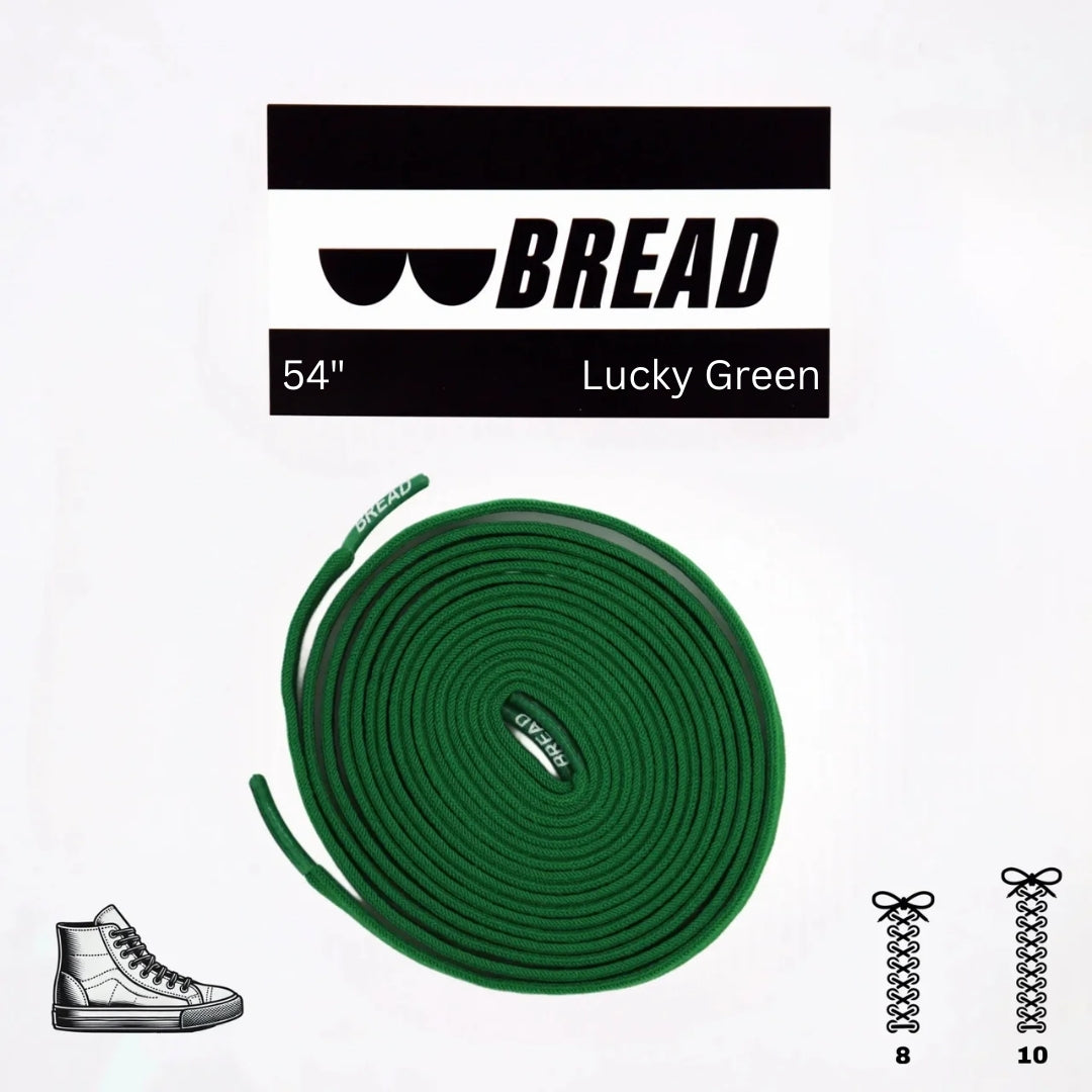 Lucky Green Shoe Laces from Bread