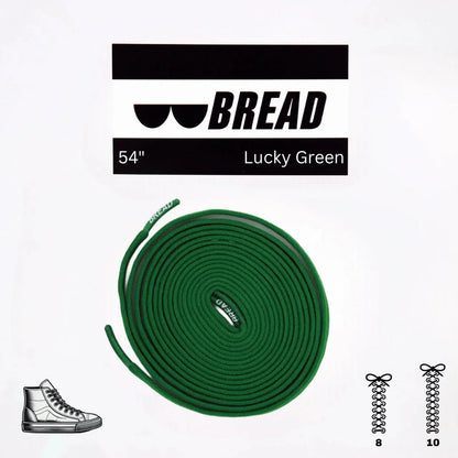 Lucky Green Shoe Laces from Bread