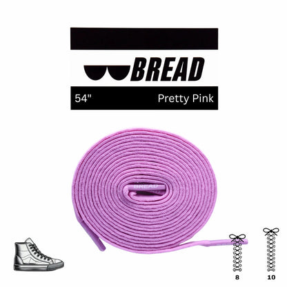 Pretty Pink Shoe Laces from Bread