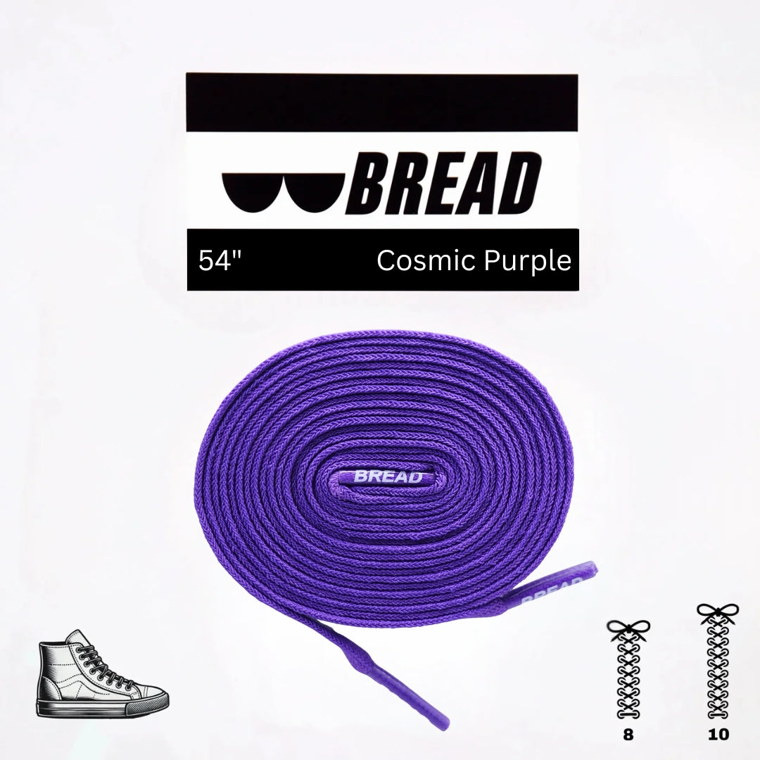 Cosmic Purple Shoe Laces from Bread