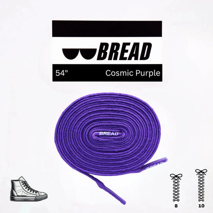 Cosmic Purple Shoe Laces from Bread