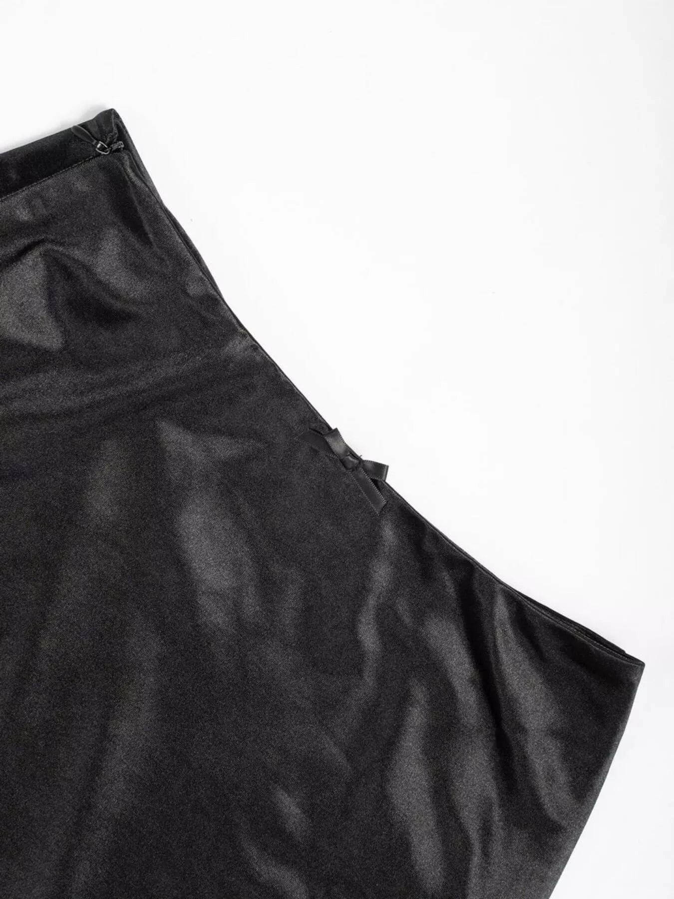 Black leather jacket on a white background