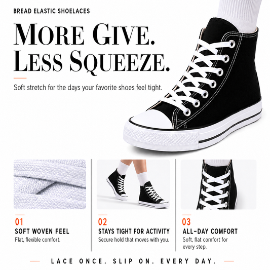 Bold Red Shoe Laces from Bread