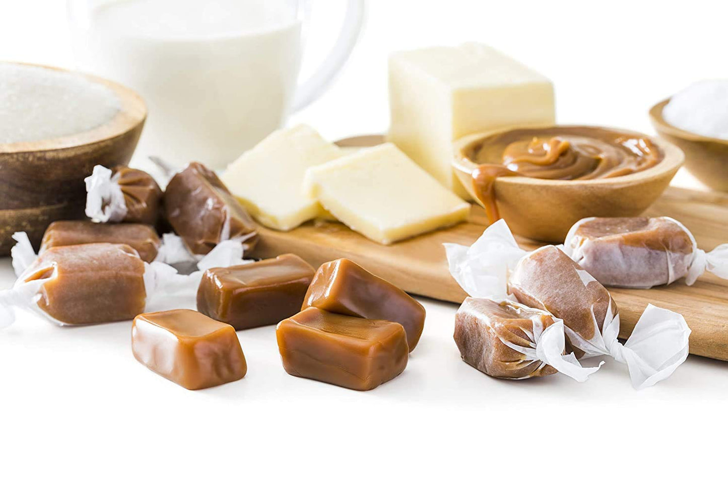 Tara's Gourmet Sea Salt Caramels | Hand Crafted All Natural Candy | Creamy & Individually Wrapped with Real Butter (20 oz)