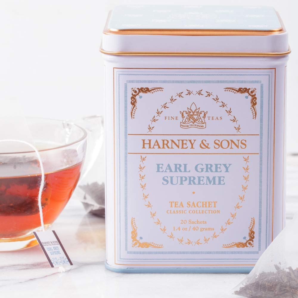 Harney & Sons Earl Grey Supreme, Black Tea, 20 Sachets